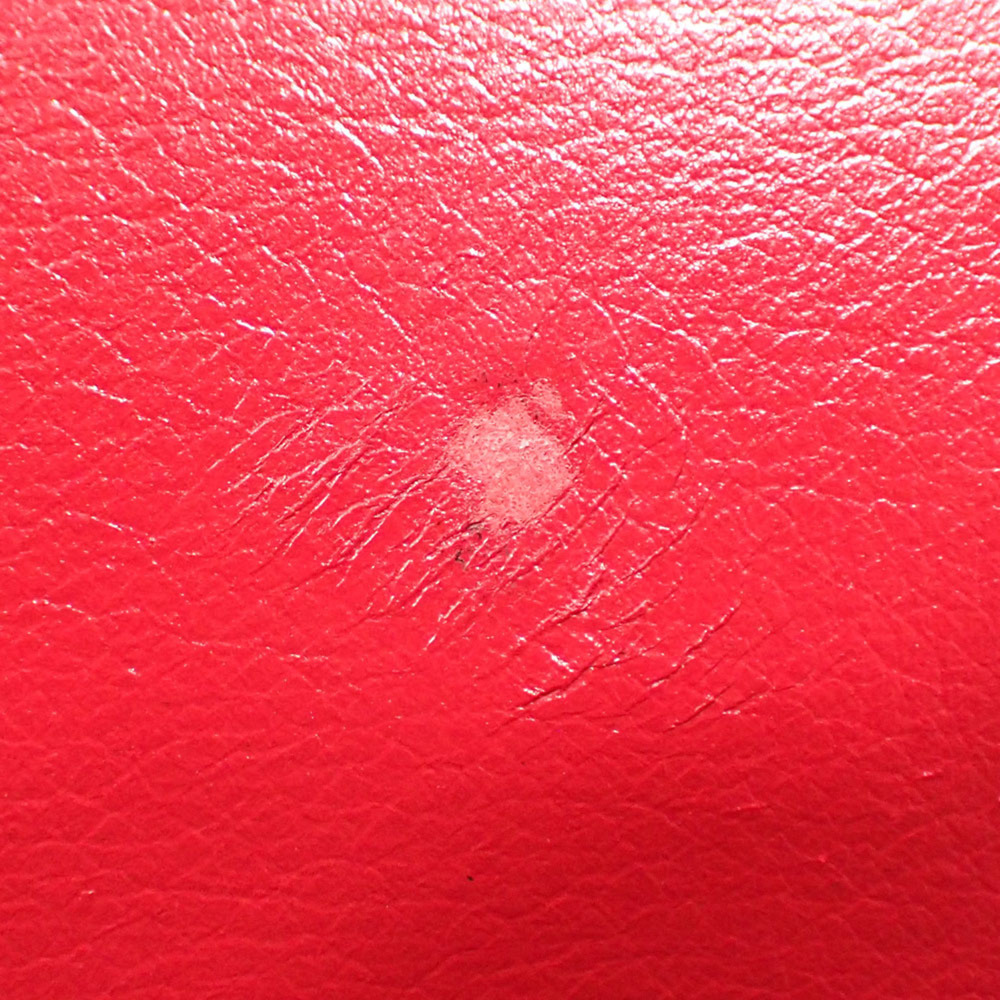 CHRISTIAN DIOR Red Leather Shoulder Bag - Picture 3 of 10